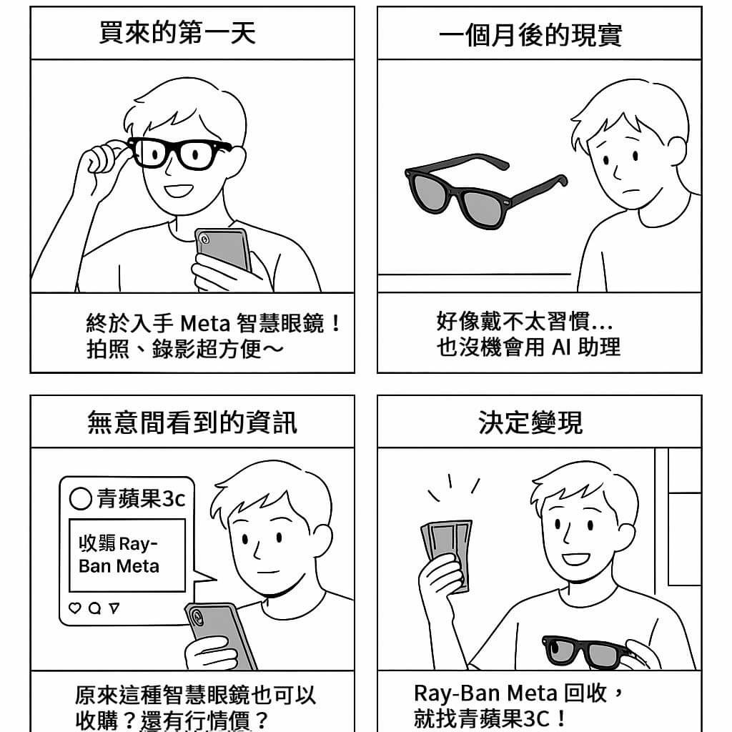 用不到的 Ray-Ban Meta 還有價值嗎?整理收購價格參考與二手市場現況,一文看懂回收建議。